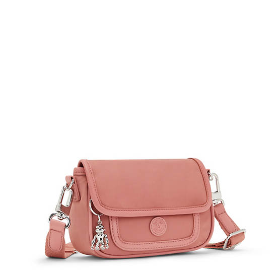 Kipling Inaki Small Crossbody Bag Handbag Almost Rose | CA 1271QM